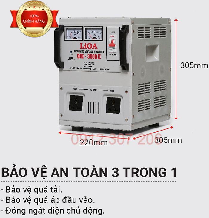 ỔN ÁP LIOA DRI 3000