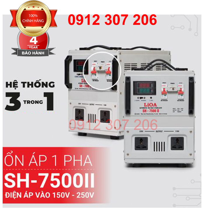 ỔN ÁP LIOA 7,5KVA SH