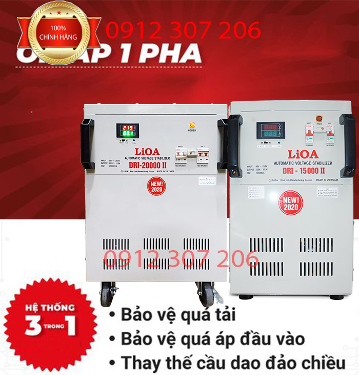 ỔN ÁP LIOA 20KVA DẢI 90V-250V-NEW