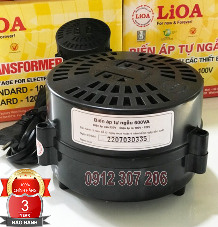 Biến Áp Lioa 600VA Giá Tốt 