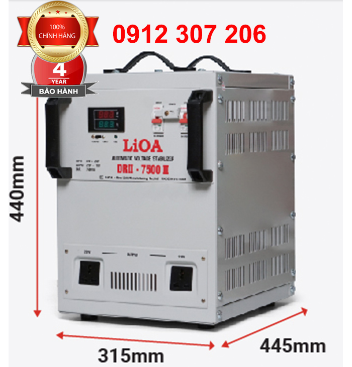 ỔN ÁP LIOA 7,5KVA DRII