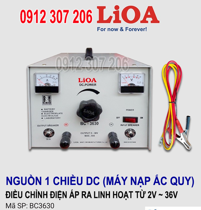 Sạc Ắc Quy Lioa 36V Dòng 30A