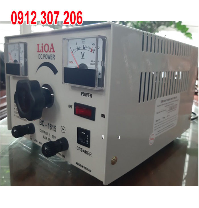 NẠP AC QUY LIOA 12V MAX 15A