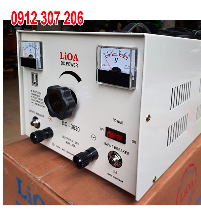 NẠP AC QUY LIOA 36V MAX 30A