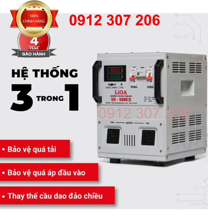 PHÂN PHỐI ỔN ÁP LIOA 5KVA SH NEW